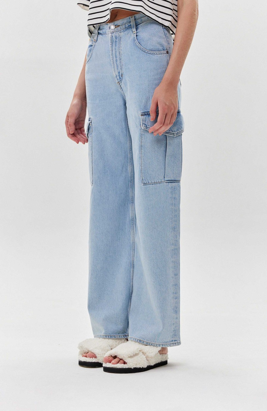 Kvinder AGOLDE | Wide-Leg Cargo Jeans Minka