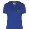 Kvinder AERONAUTICA MILITARE | Broderet T-Shirt Med Rund Hals