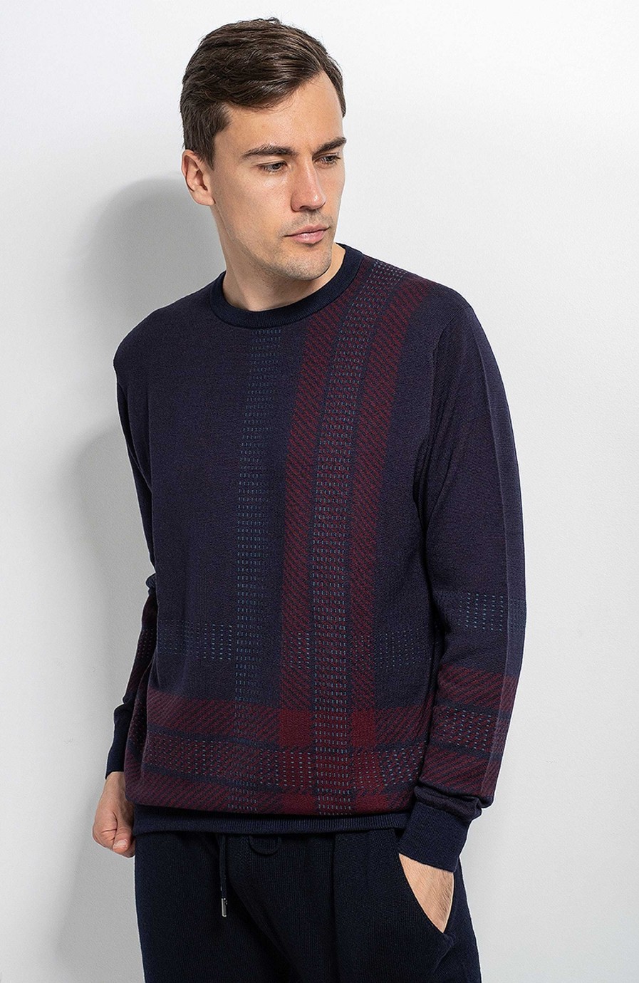 Maend JOHNSTONS OF ELGIN | Ternet Merino Sweater