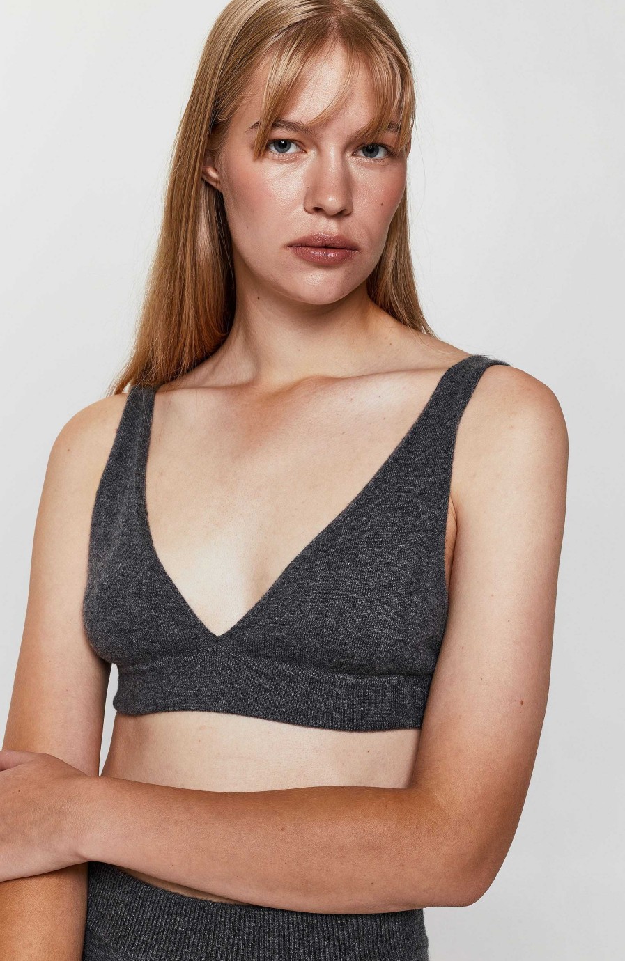 Kvinder LISA YANG | Strikket Cashmere Bh Top Capucine