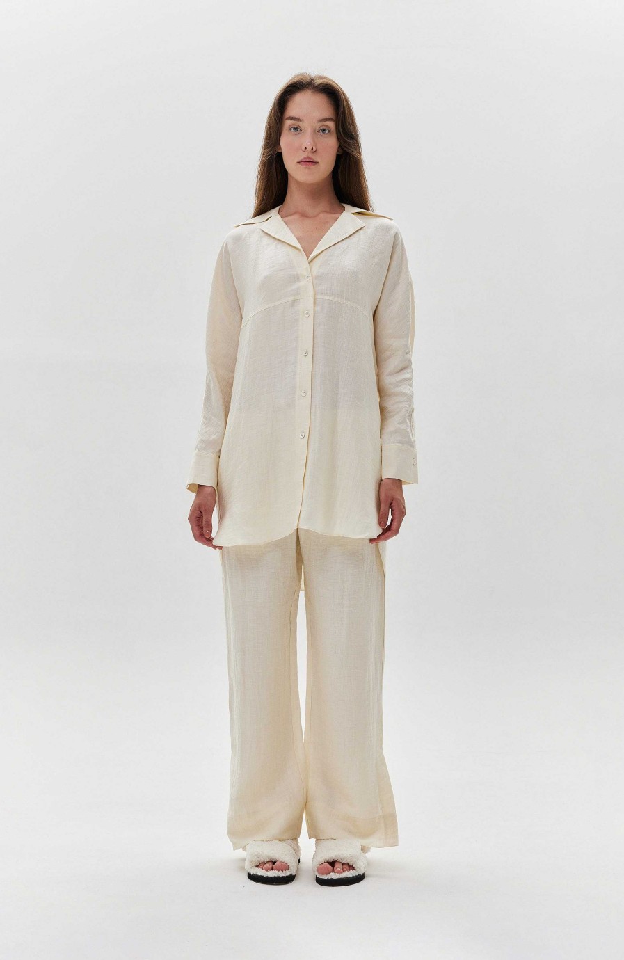 Kvinder HOUSE OF DAGMAR | Oversize Flowy Skjorte