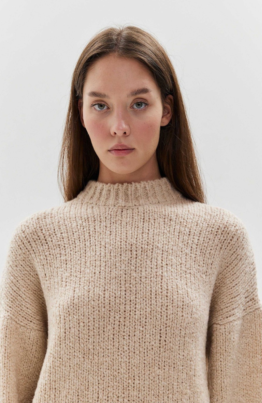 Kvinder ERIKA CAVALLINI | Boucle Sweater Med Rund Hals