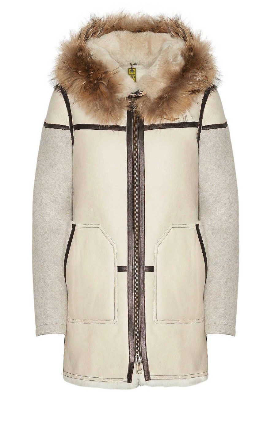 Kvinder AERONAUTICA MILITARE | Shearling Wool-Blend Coat