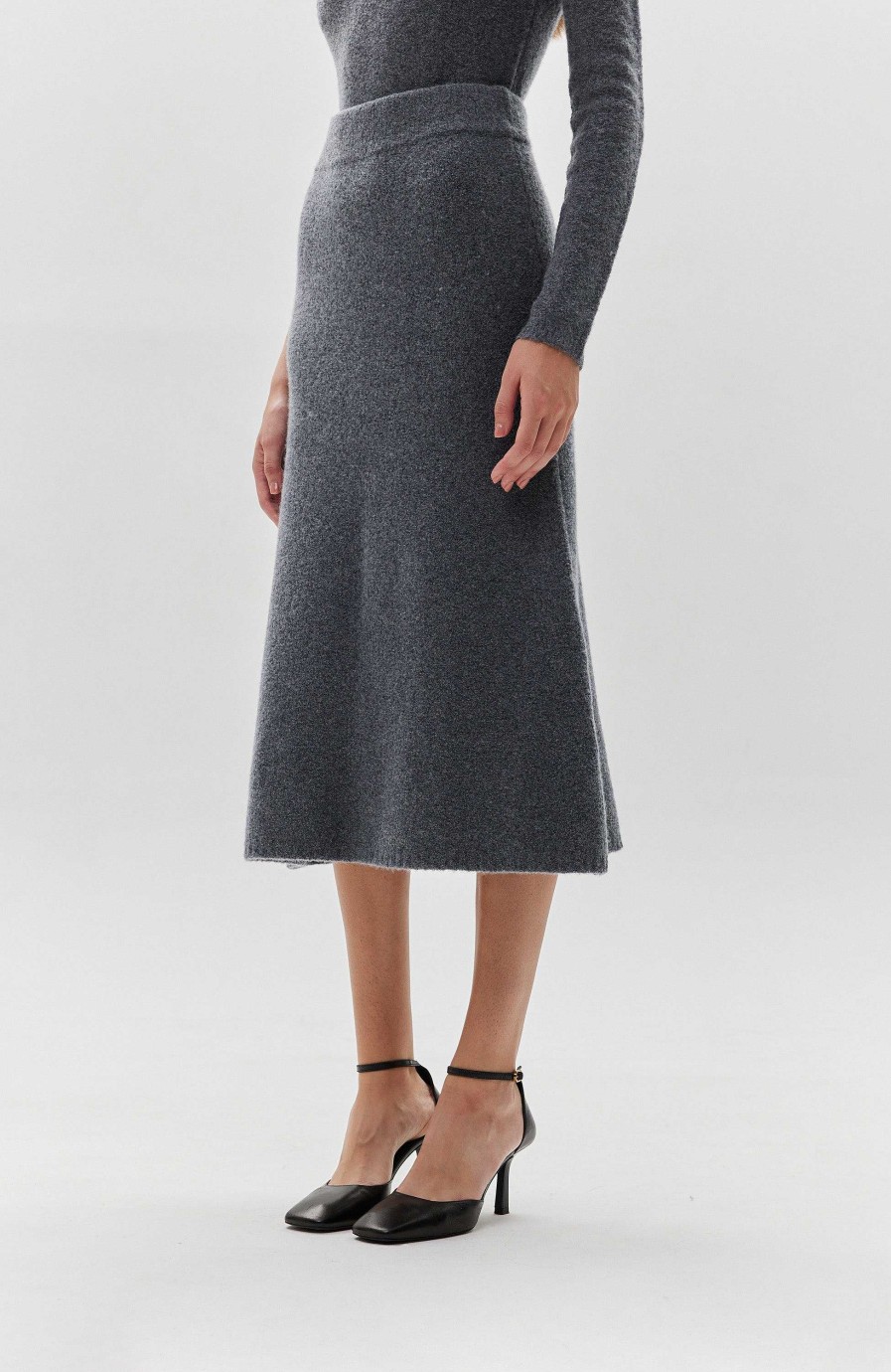 Kvinder LISA YANG | Cashmere Boucle Nederdel Kael