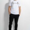 Maend AERONAUTICA MILITARE | T-Shirt I Broderet Bomuld