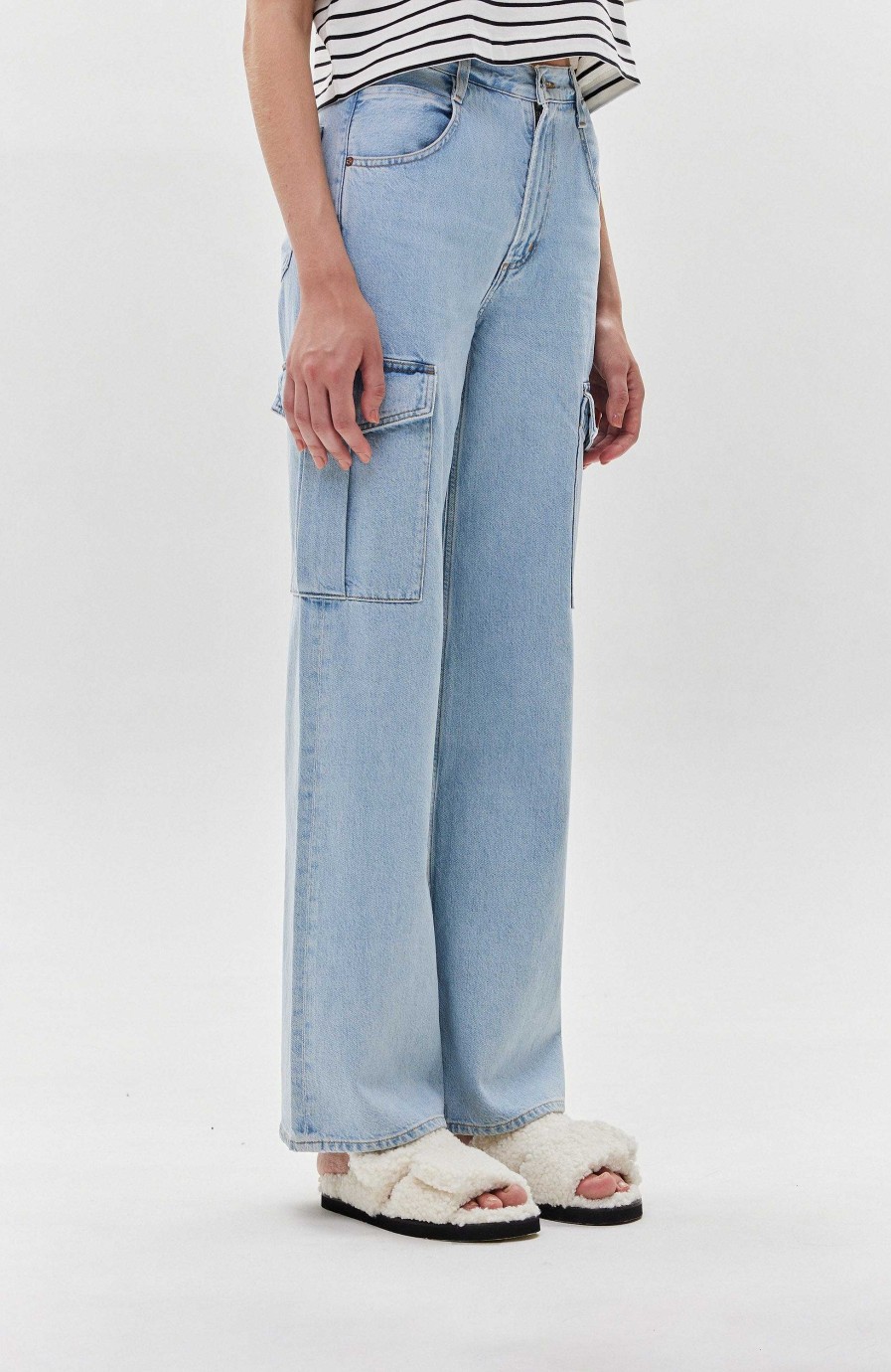 Kvinder AGOLDE | Wide-Leg Cargo Jeans Minka