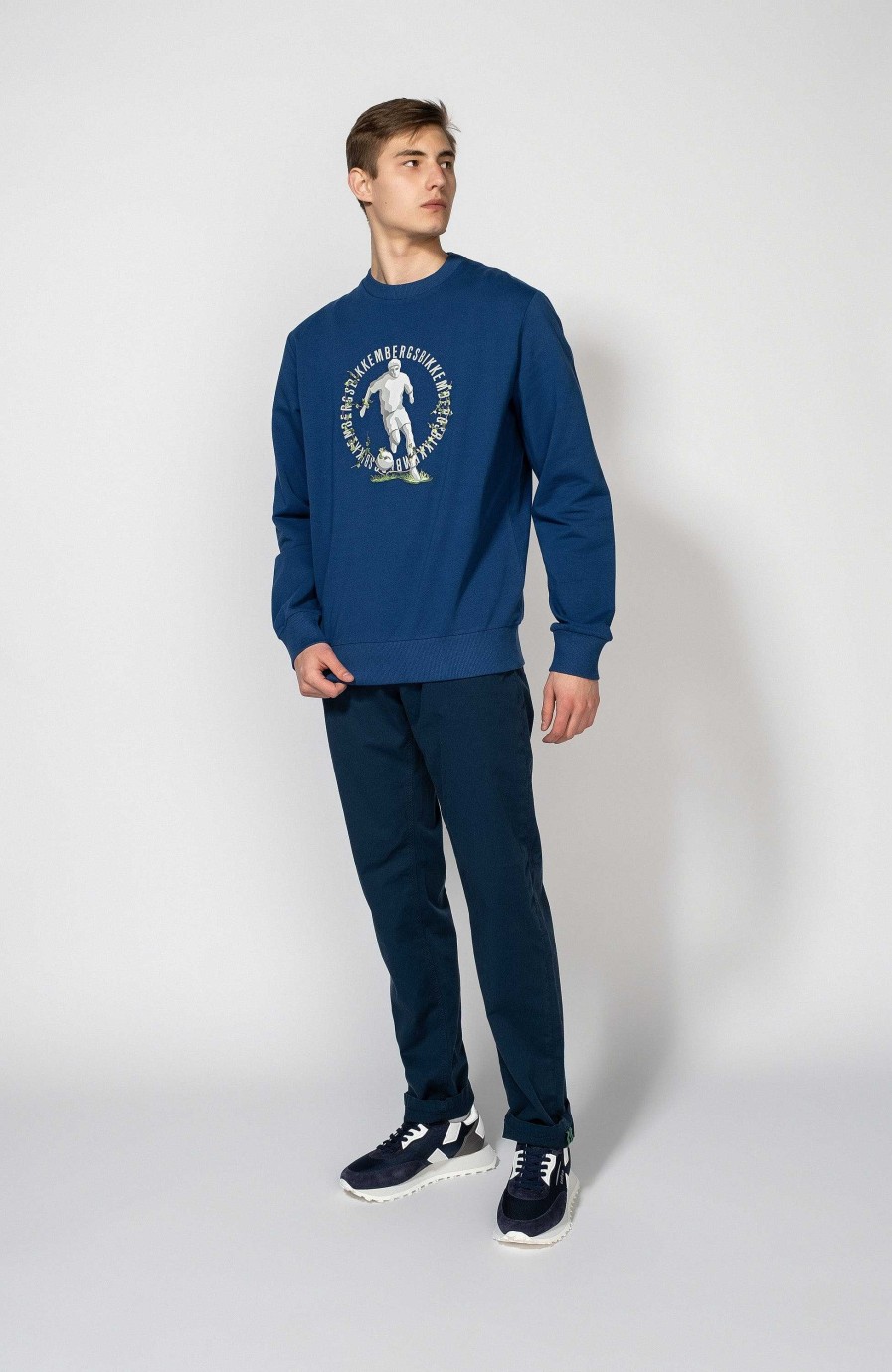 Maend DIRK BIKKEMBERGS | Sweatshirt I Broderet Bomuld