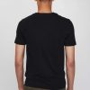 Maend AERONAUTICA MILITARE | Flocked T-Shirt Med Tryk