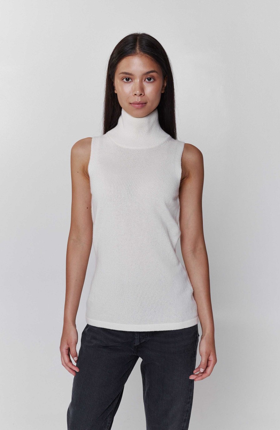 Kvinder FTC CASHMERE | Hojhalset Aermelos Top