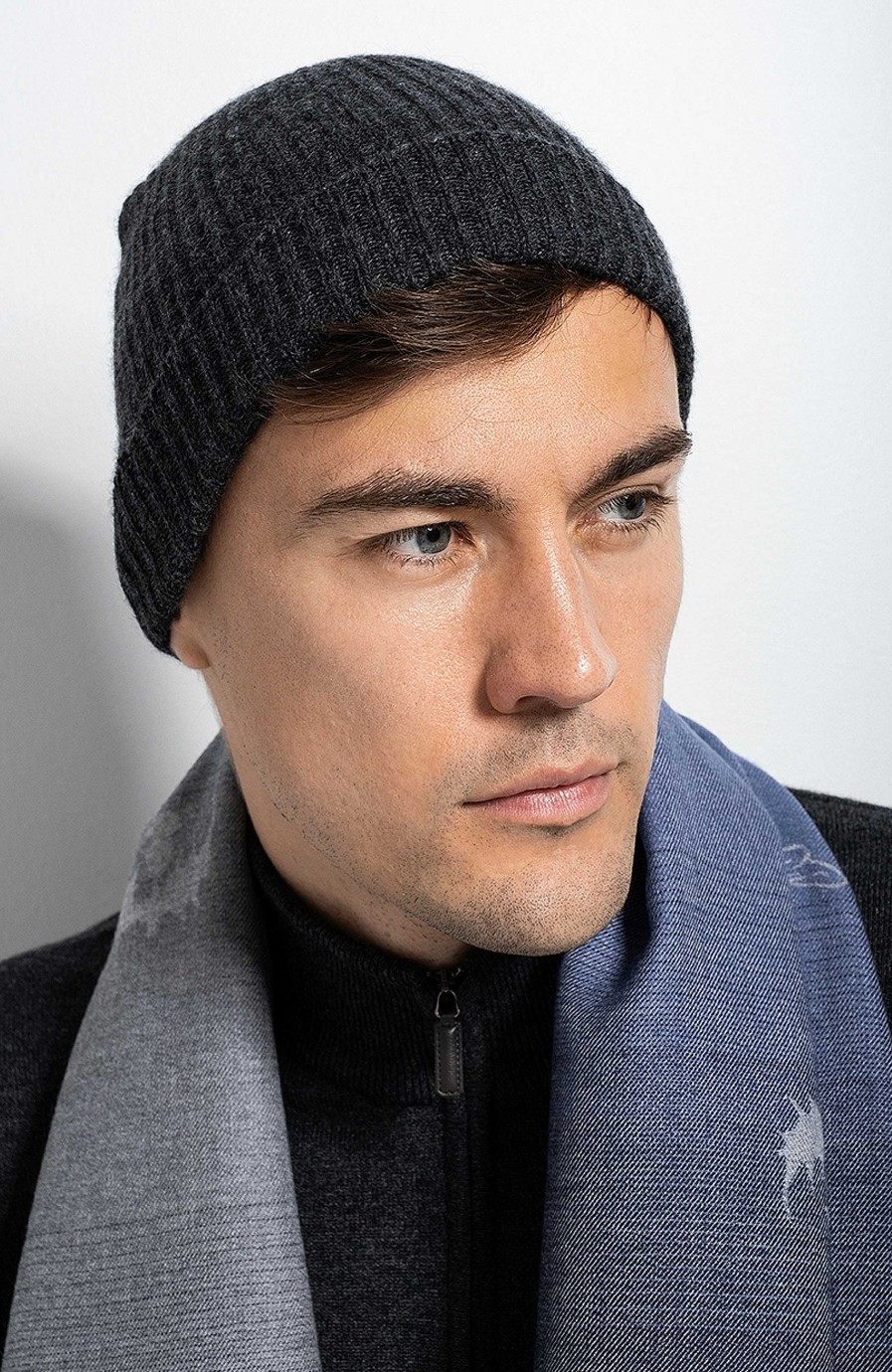 Maend JOHNSTONS OF ELGIN | Unisex Ribbet Cashmere Hat