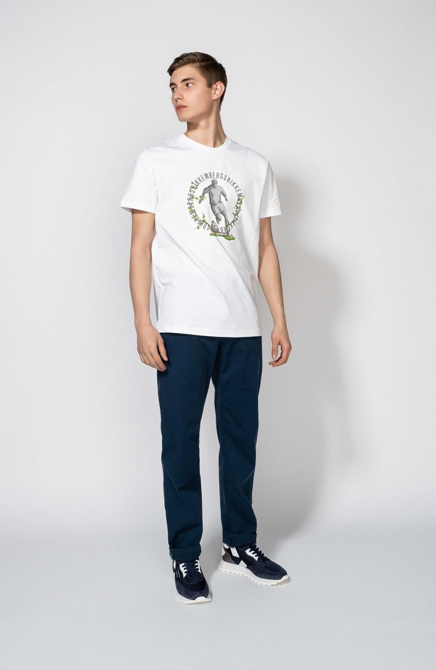 Maend DIRK BIKKEMBERGS | T-Shirt Med Logo-Emblem