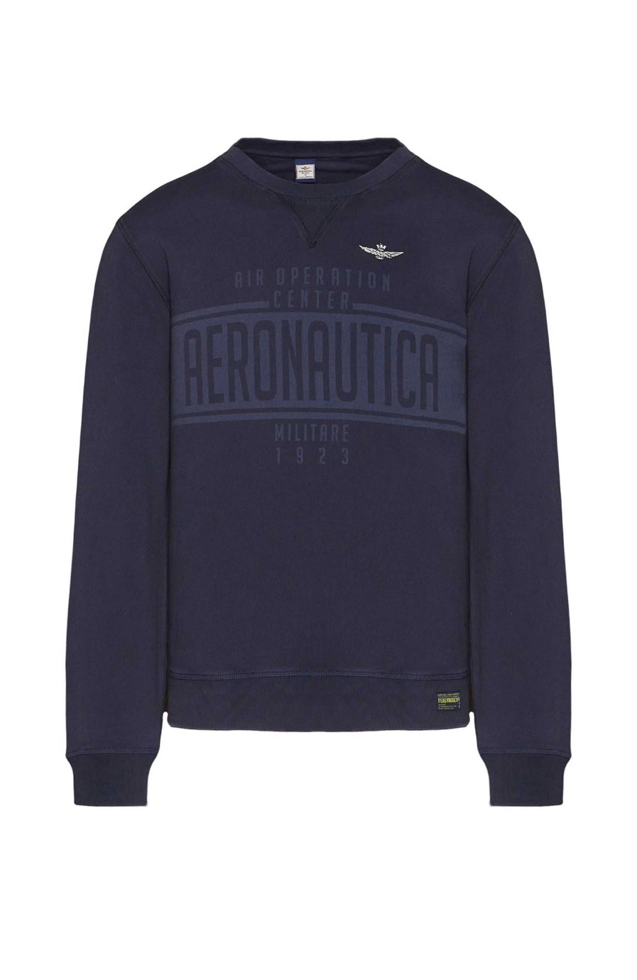 Maend AERONAUTICA MILITARE | Sweatshirt I Bomuld Med Logotryk