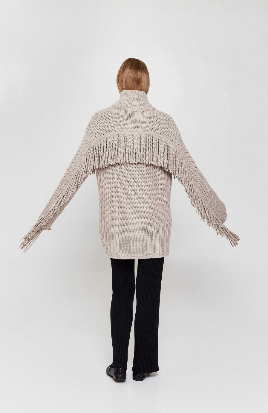 Kvinder LISA YANG | Frynset Strik Cardigan Elisa