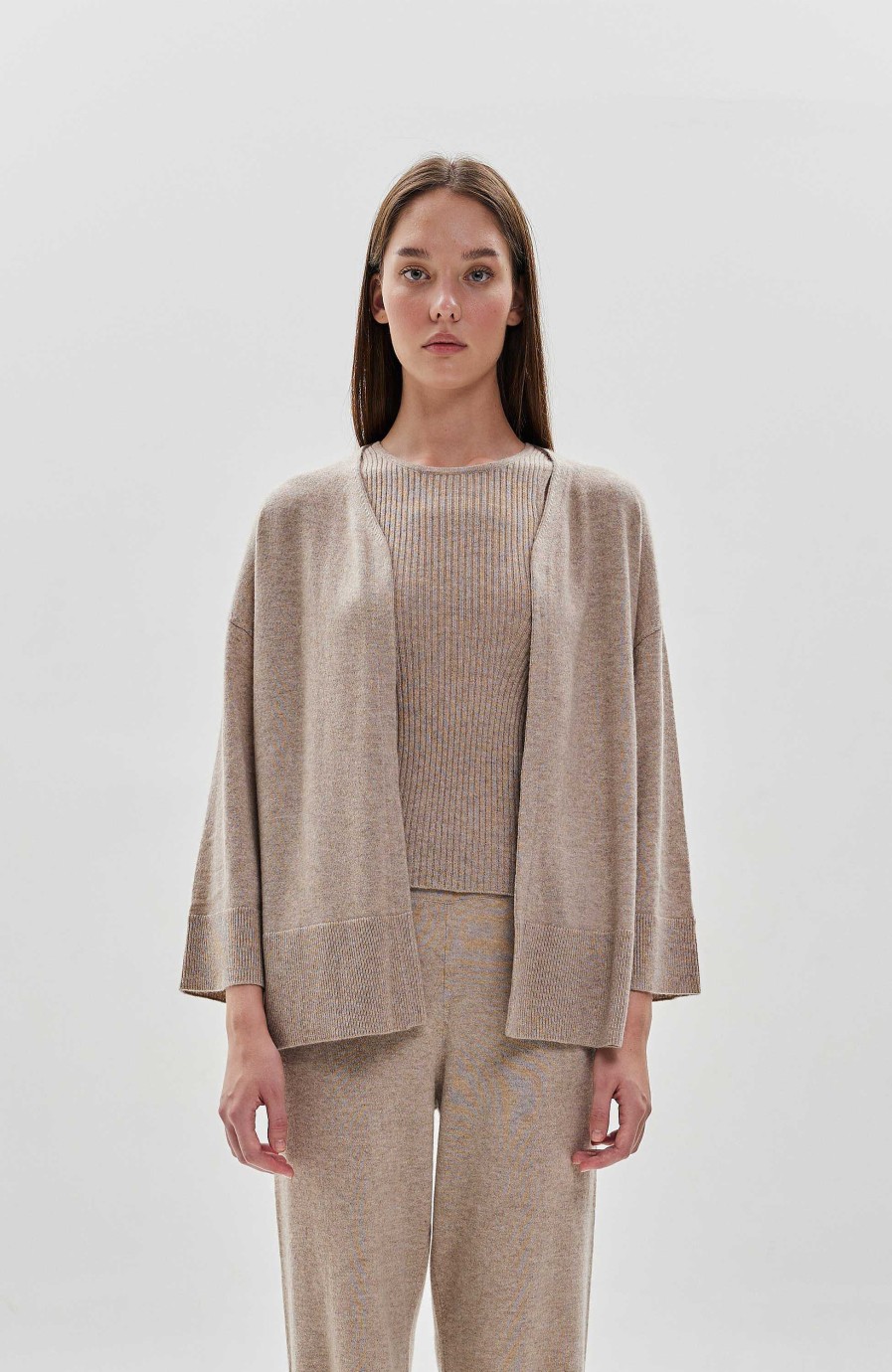 Kvinder FTC CASHMERE | Lang Cashmere Cardigan