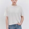 Kvinder LISA YANG | Afslappet Pasform Cashmere Top Cila Tee