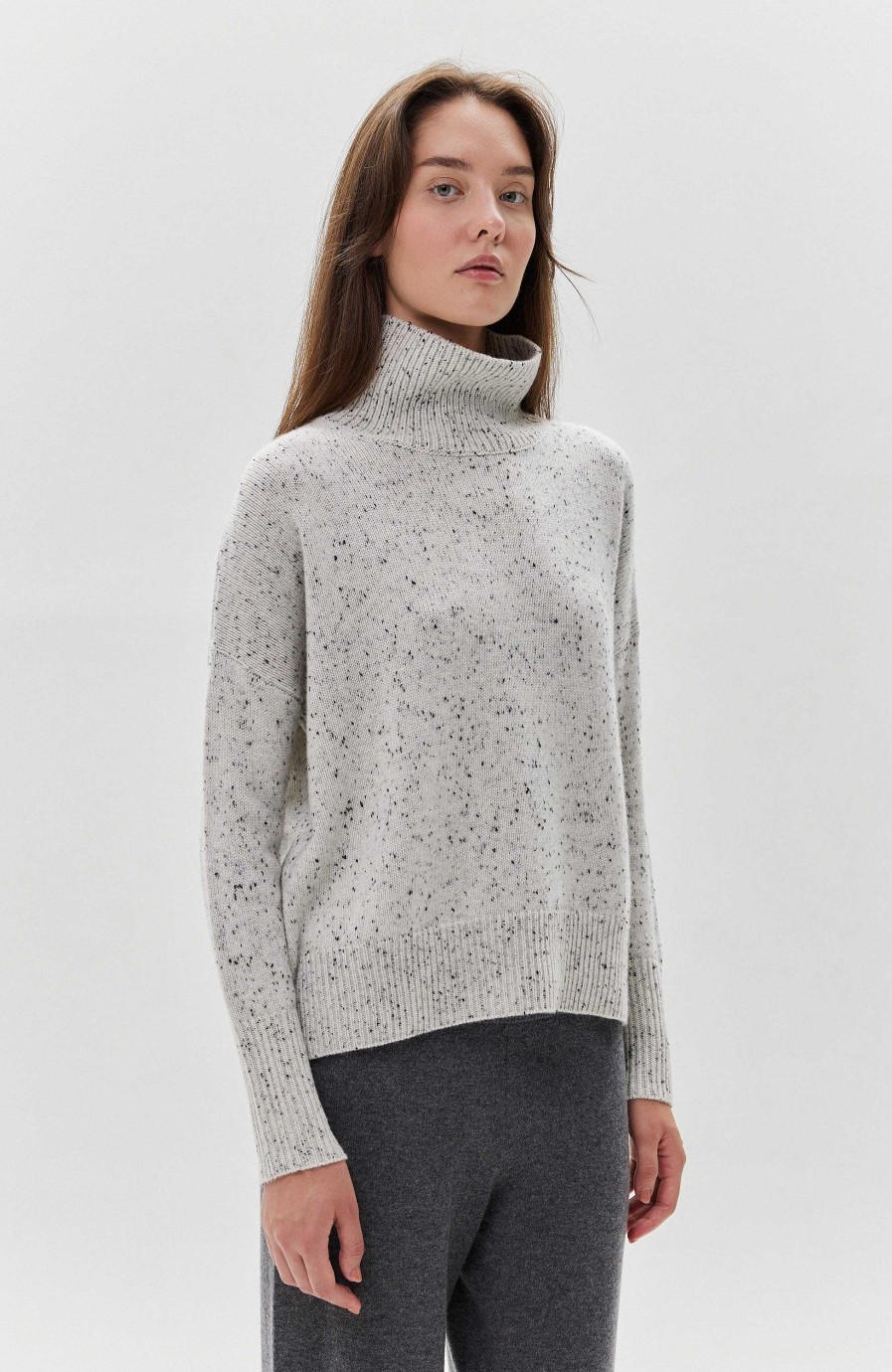 Kvinder LISA YANG | Highneck Cashmere Sweater Heidi Blender