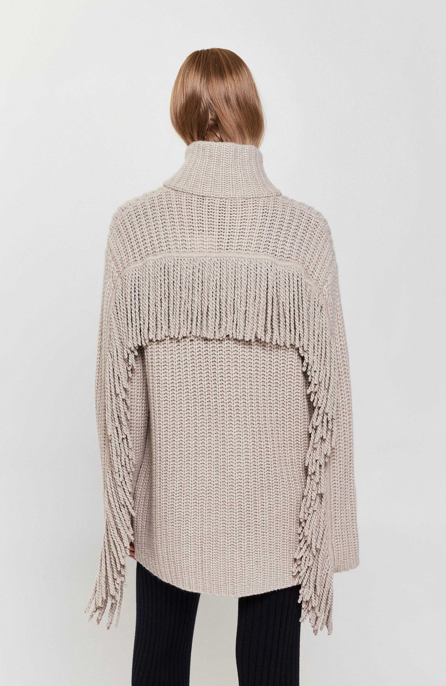 Kvinder LISA YANG | Frynset Strik Cardigan Elisa