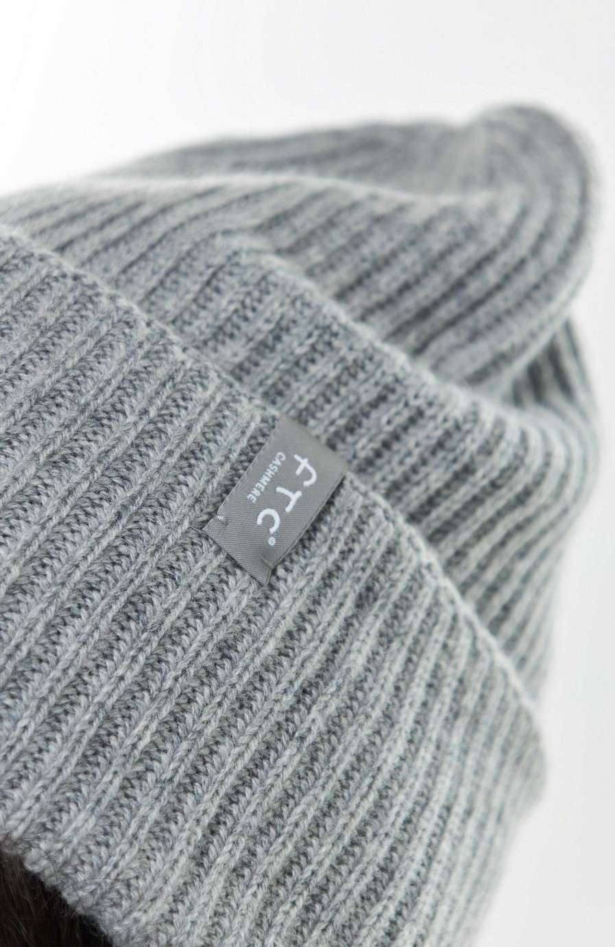 Kvinder FTC CASHMERE | Opslaet Strikket Hue