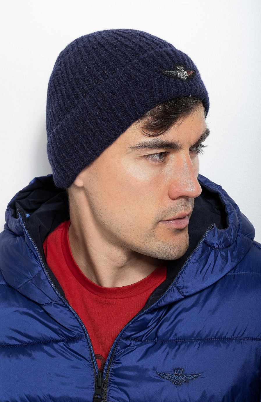 Maend AERONAUTICA MILITARE | Eagle-Patch Beanie