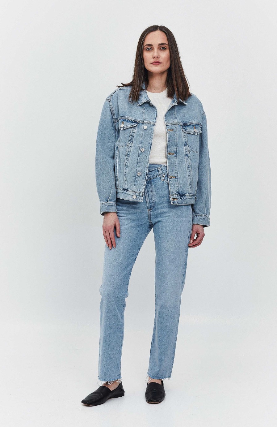 Kvinder AGOLDE | Ovesized Denimjakke Charli