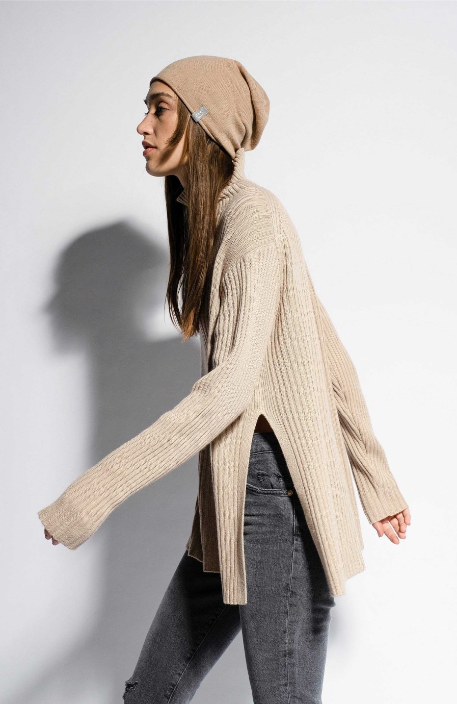 Kvinder FTC CASHMERE | Highneck Cashmere-Blend Pullover