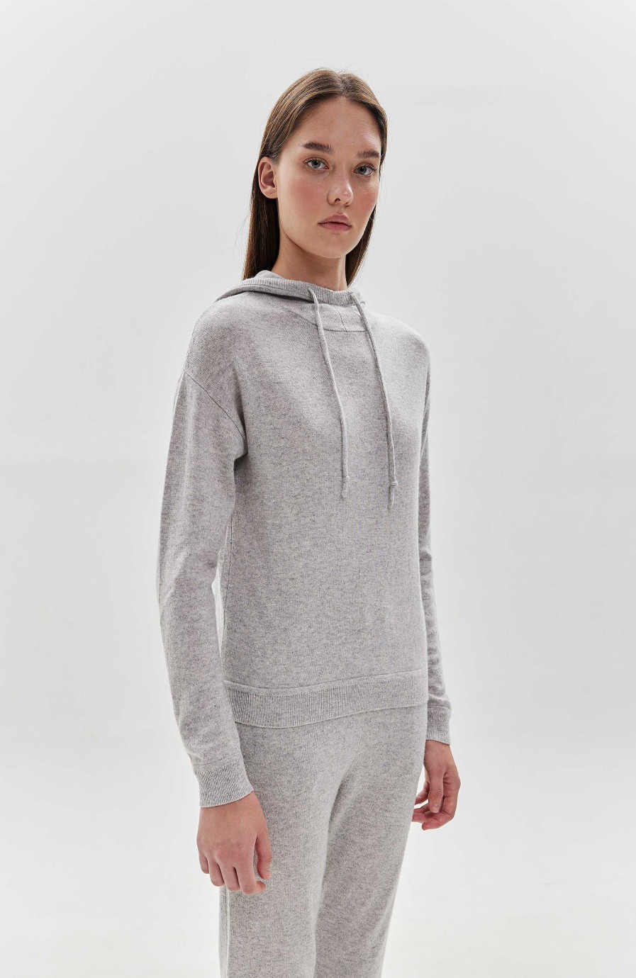 Kvinder FTC CASHMERE | Finstrikket Haettetroje