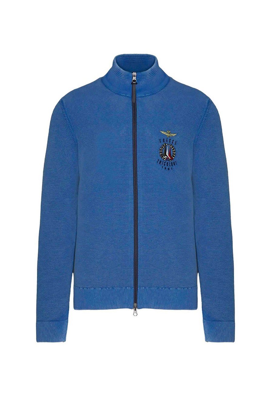 Maend AERONAUTICA MILITARE | Cardigan Med Logobroderet Lynlas