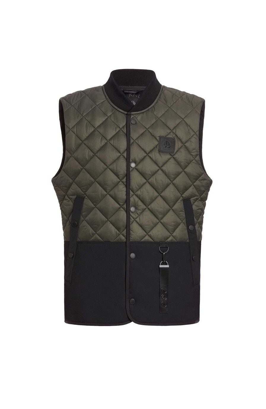 Maend MOOSE KNUCKLES | Logo-Patch Polstret Vest Clearwater