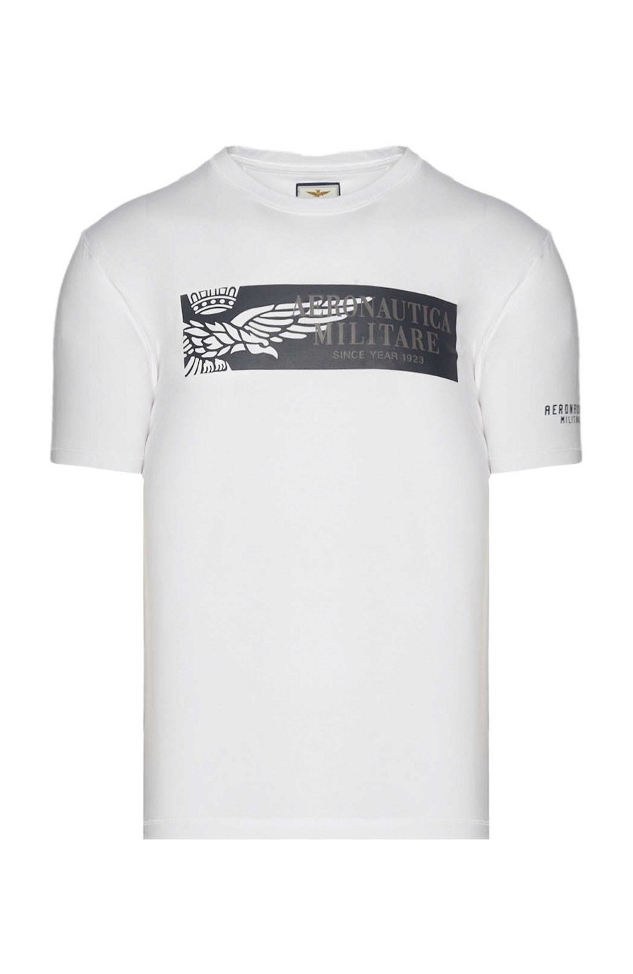 Maend AERONAUTICA MILITARE | T-Shirt I Bomuld Med Tryk