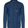 Maend AERONAUTICA MILITARE | Broderet Denimskjorte