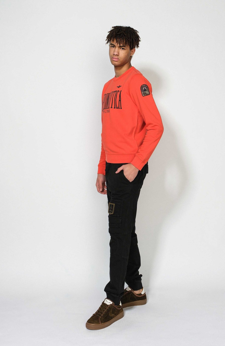 Maend AERONAUTICA MILITARE | Patch Bomulds Sweatshirt