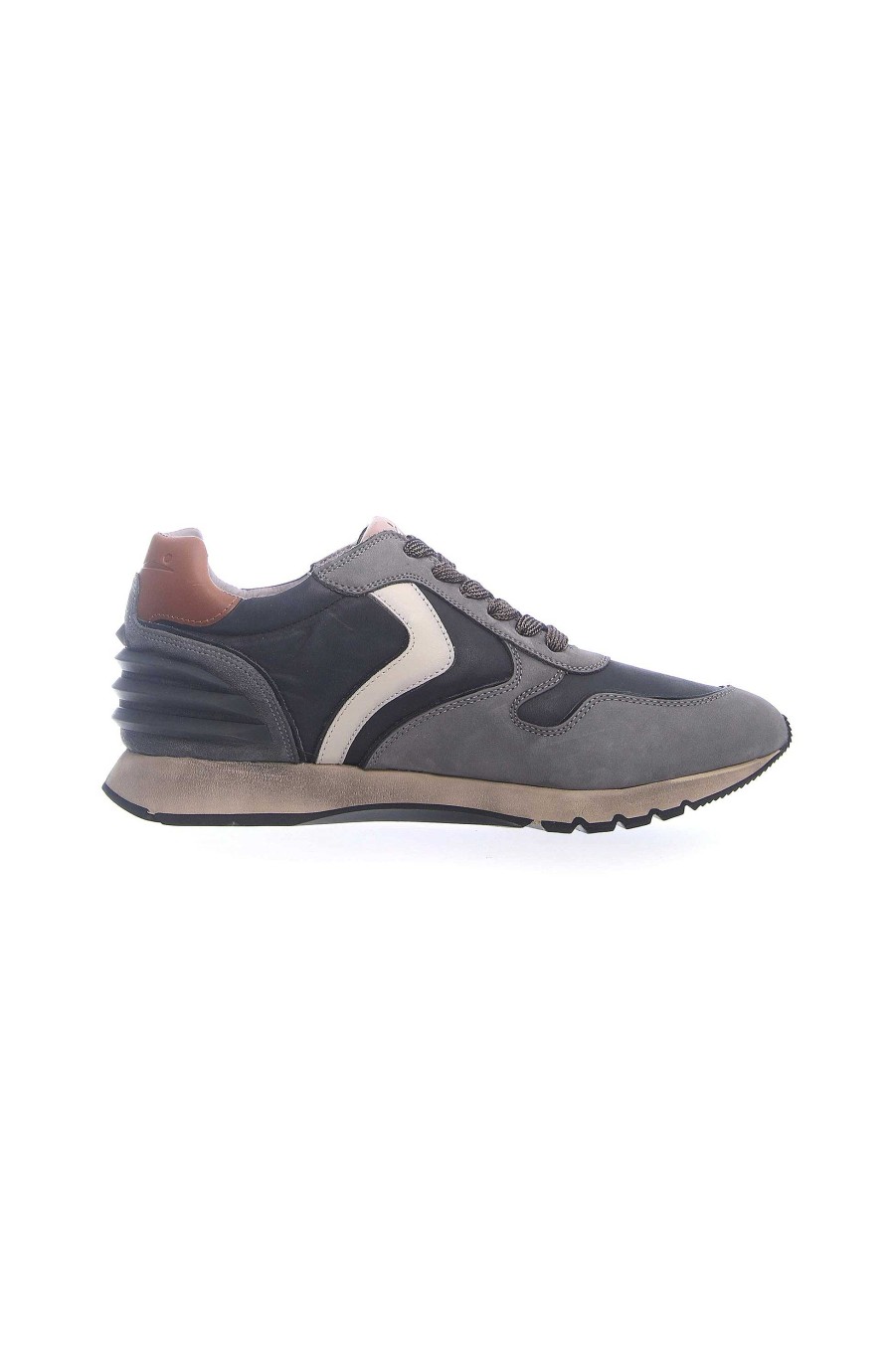 Maend VOILE BLANCHE | Nubuck-Sneakers Med Gummihael Liam Power