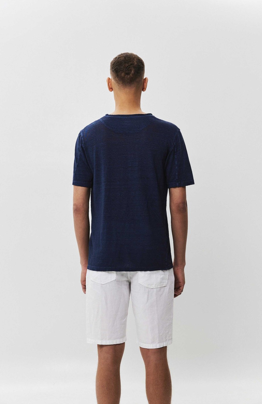 Maend 120% LINO | Basic T-Shirt I Linned