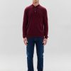 Maend JOHNSTONS OF ELGIN | Langaermet Merino Poloshirt