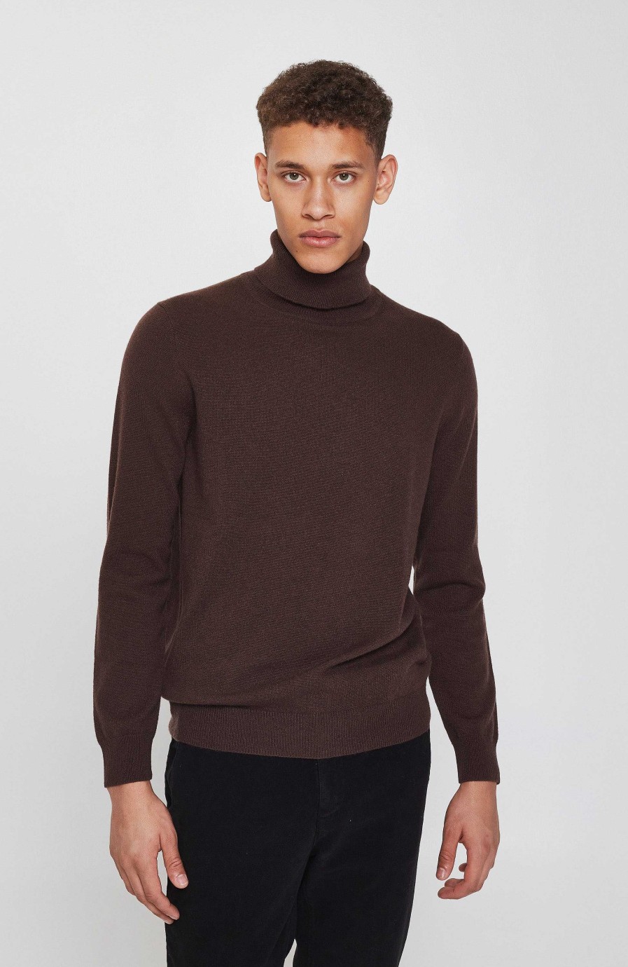 Maend FTC CASHMERE | Cashmere Pullover Med Rullekrave