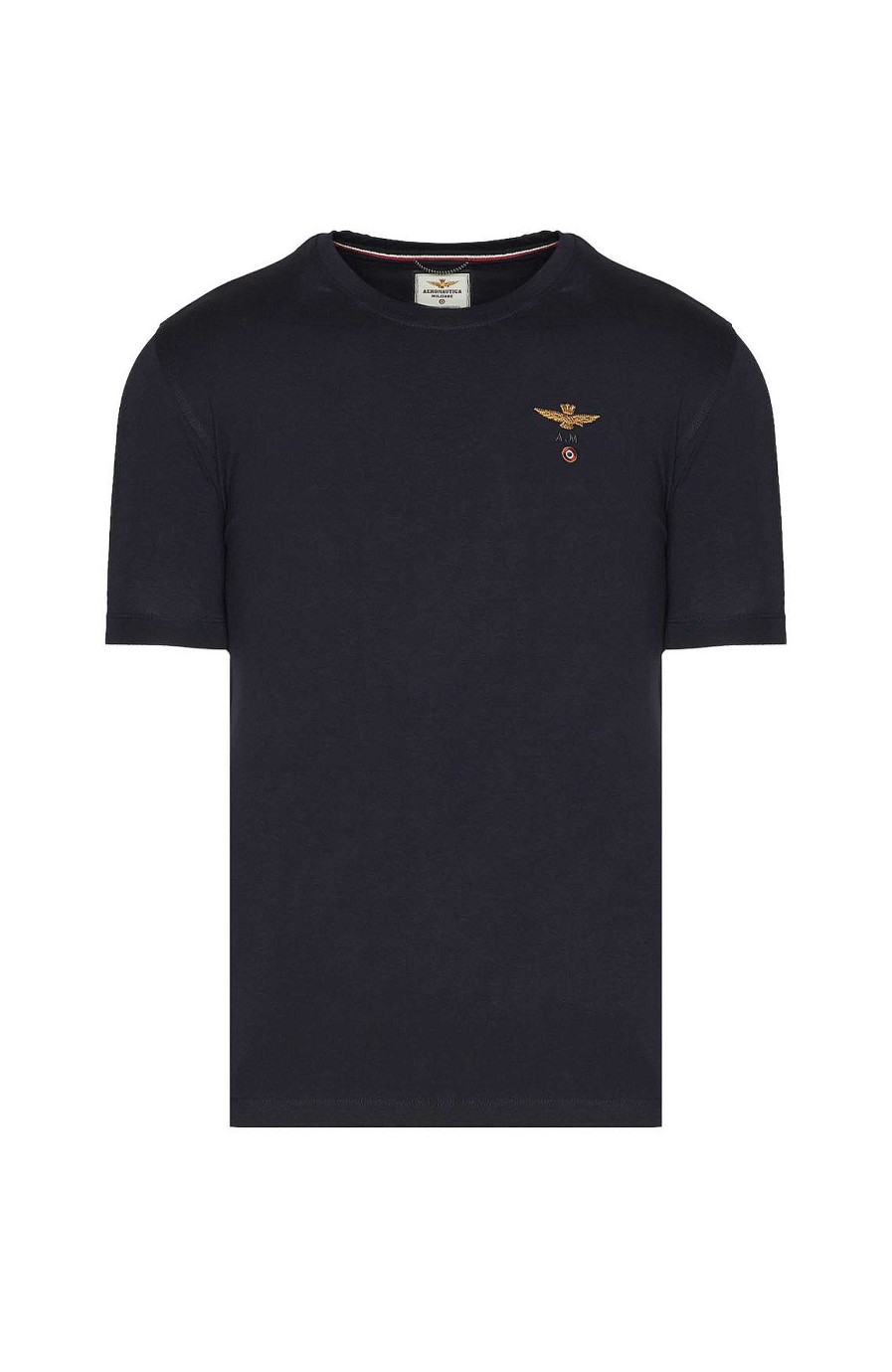 Maend AERONAUTICA MILITARE | Ornebroderet T-Shirt