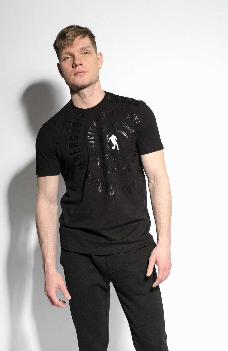 Maend DIRK BIKKEMBERGS | Flock Logo-Monster T-Shirt