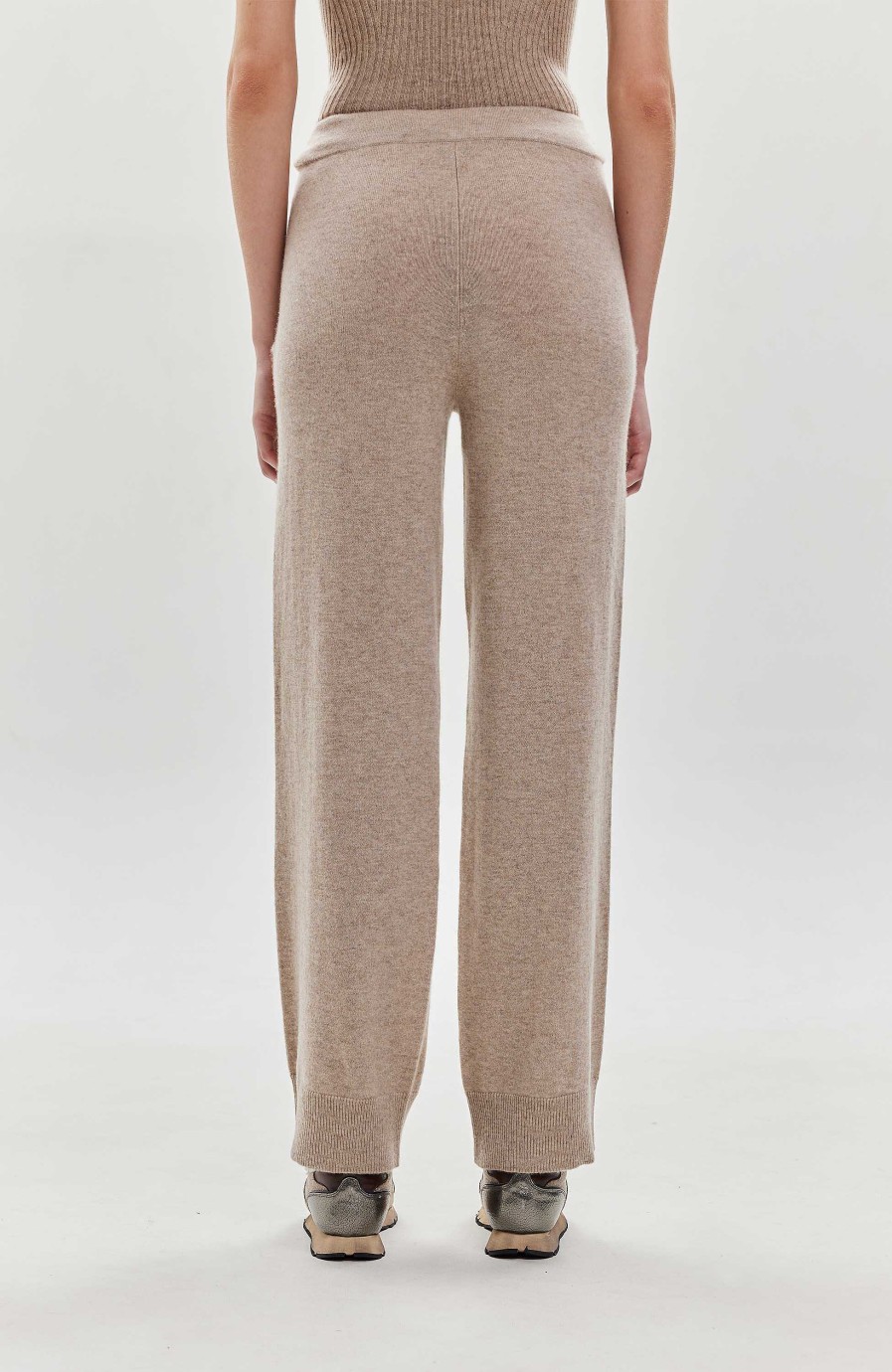 Kvinder FTC CASHMERE | Cashmere Bukser Med Lige Ben