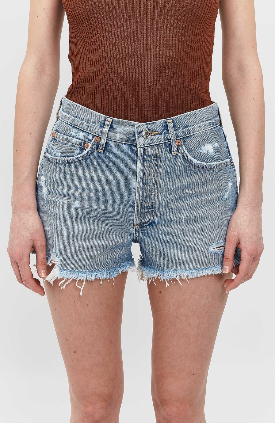 Kvinder AGOLDE | Denim Shorts Parker