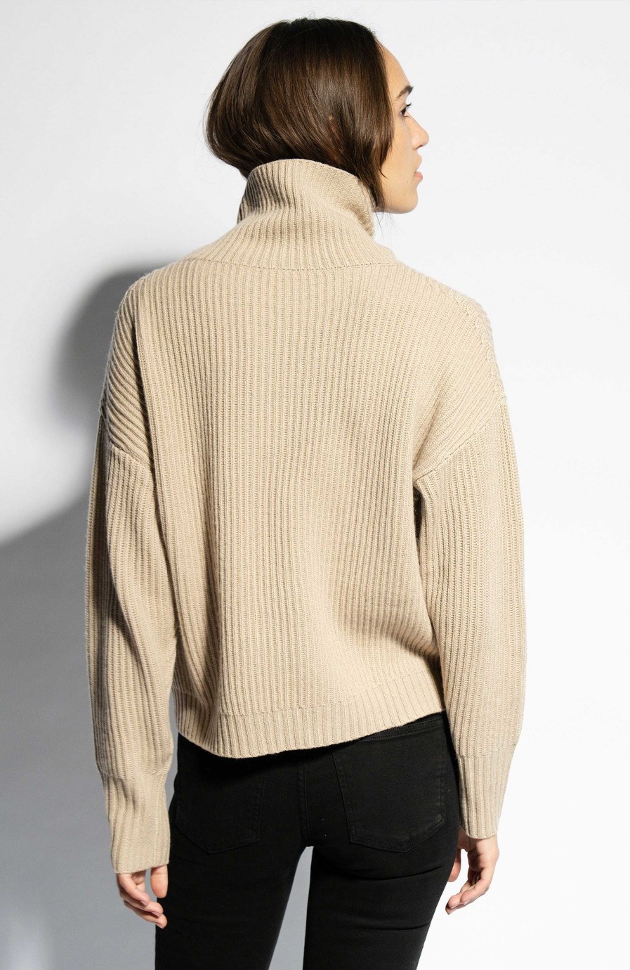 Kvinder FTC CASHMERE | Mockneck Loose Fit Pullover