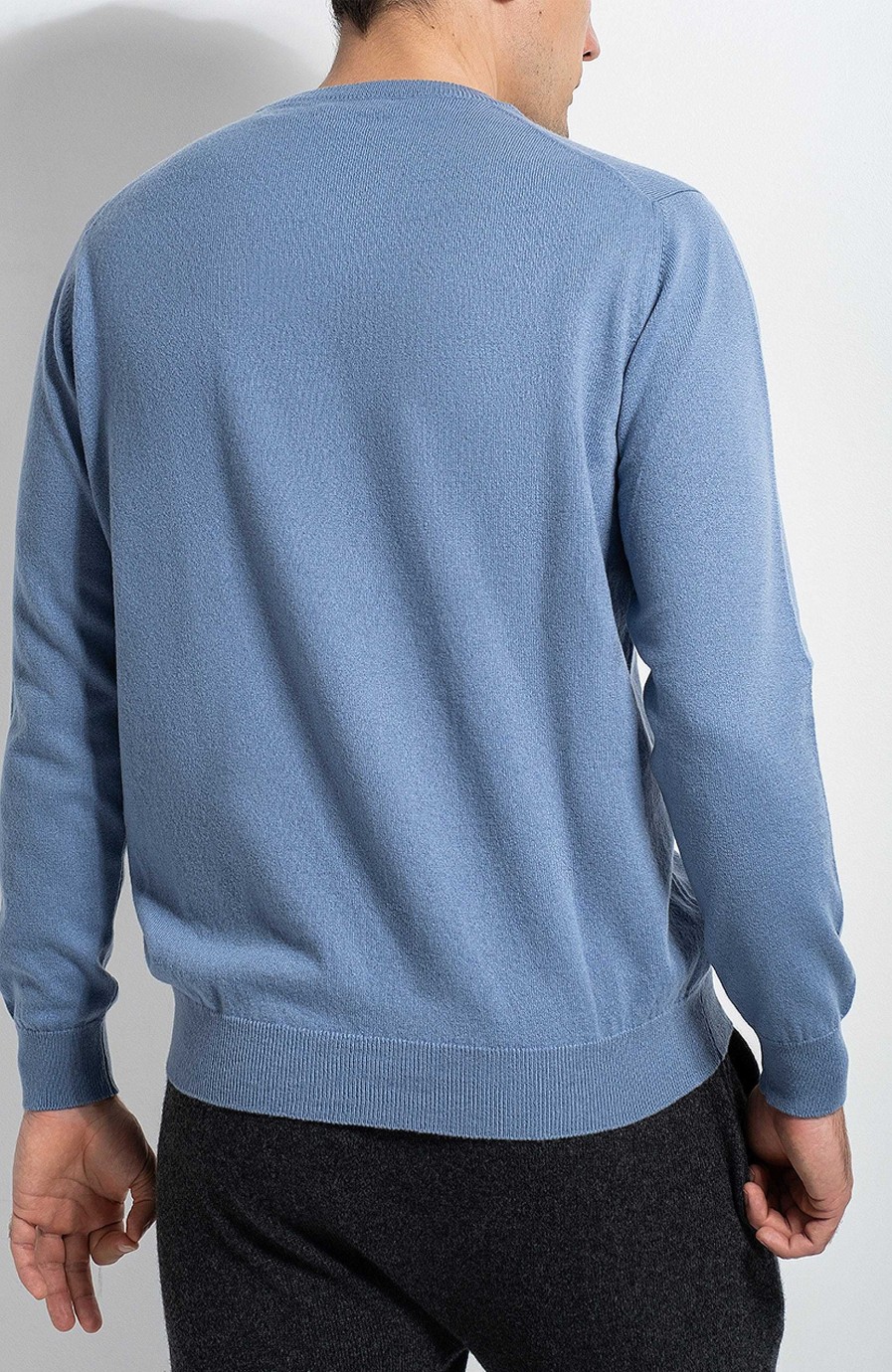 Maend JOHNSTONS OF ELGIN | Cashmere Sweater Med Rund Hals