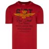 Maend AERONAUTICA MILITARE | Flocked Eagle T-Shirt