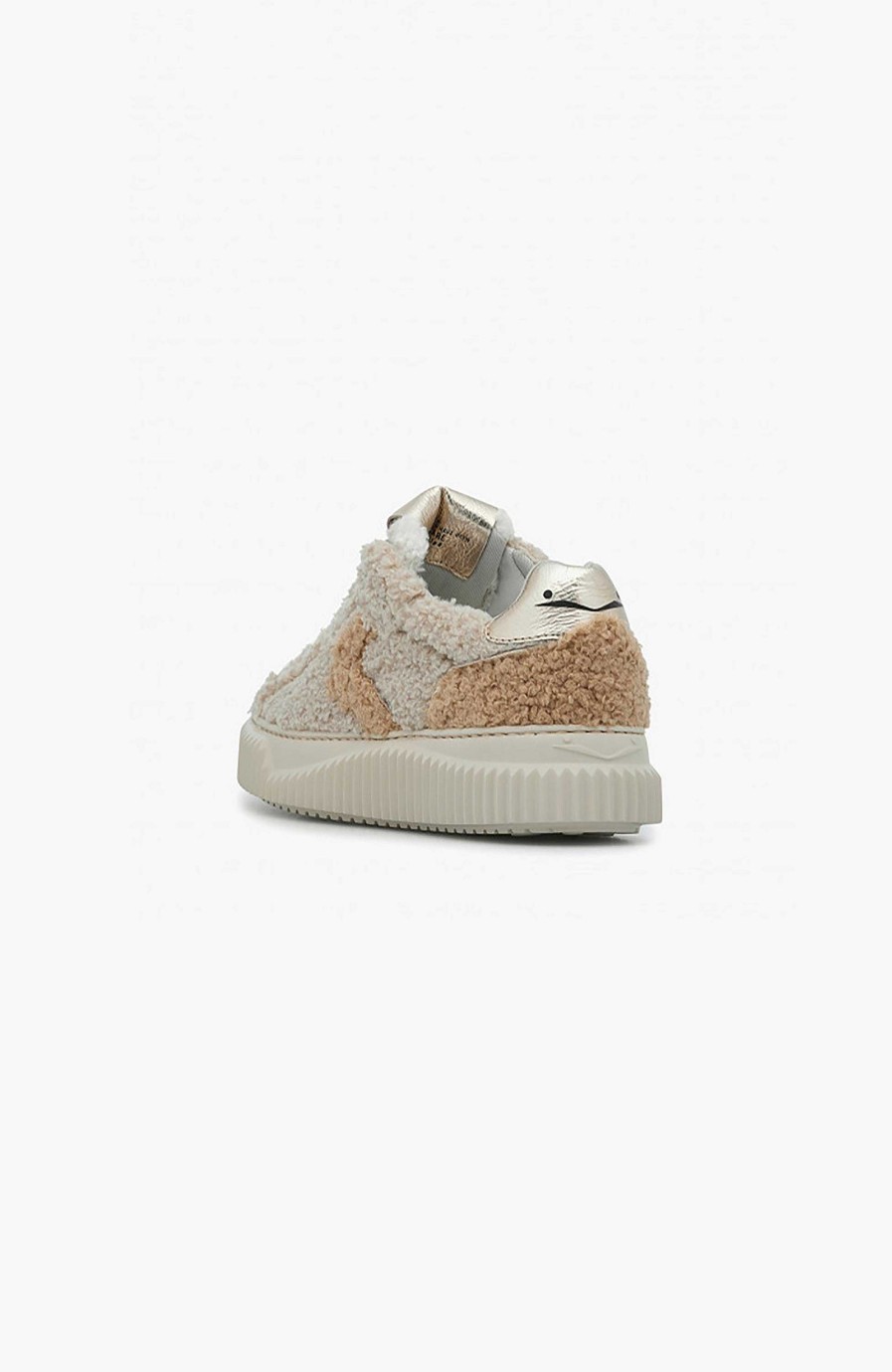 Kvinder VOILE BLANCHE | Curly-Effect Wool Sneakers Lipari