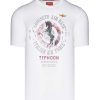 Maend AERONAUTICA MILITARE | Airforse-Print Bomuld T-Shirt